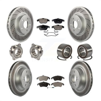 [Avant + Arrière] Kit de Roulement de roue pour 2014 Mercedes-Benz E350 Convertible Coupe avec 322mm Diameter Rotor KBB-107799 par Transit Auto