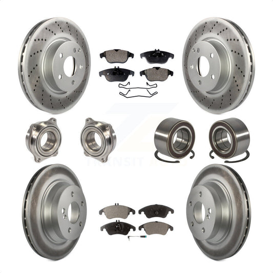[Avant + Arrière] Kit de Roulement de roue pour 2014 Mercedes-Benz E350 Convertible Coupe avec 322mm Diameter Rotor KBB-107799 par Transit Auto