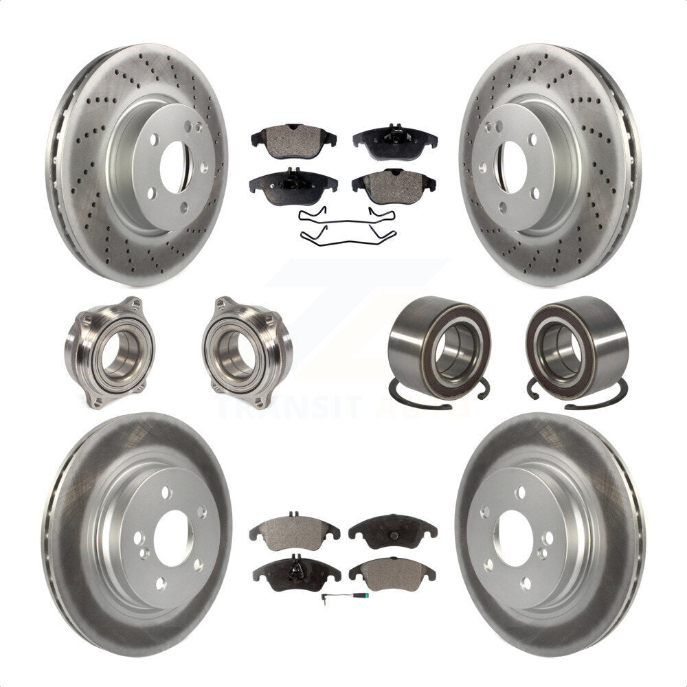 [Avant + Arrière] Kit de Roulement de roue pour Mercedes-Benz E350 C300 C350 KBB-107800 par Transit Auto