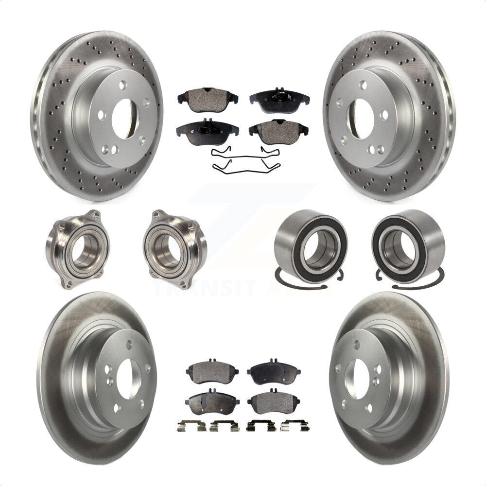 [Avant + Arrière] Kit de Roulement de roue pour 2010 Mercedes-Benz C300 C250 AWD KBB-107802 par Transit Auto