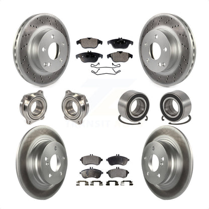 [Avant + Arrière] Kit de Roulement de roue pour 2010 Mercedes-Benz C300 C250 AWD KBB-107802 par Transit Auto