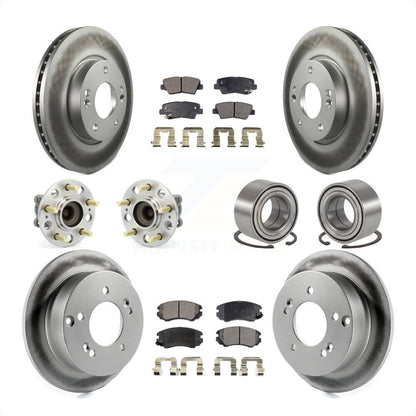 [Avant + Arrière] Kit de Roulement de roue pour 2010 Hyundai Sonata 2.4L KBB-107814 par Transit Auto