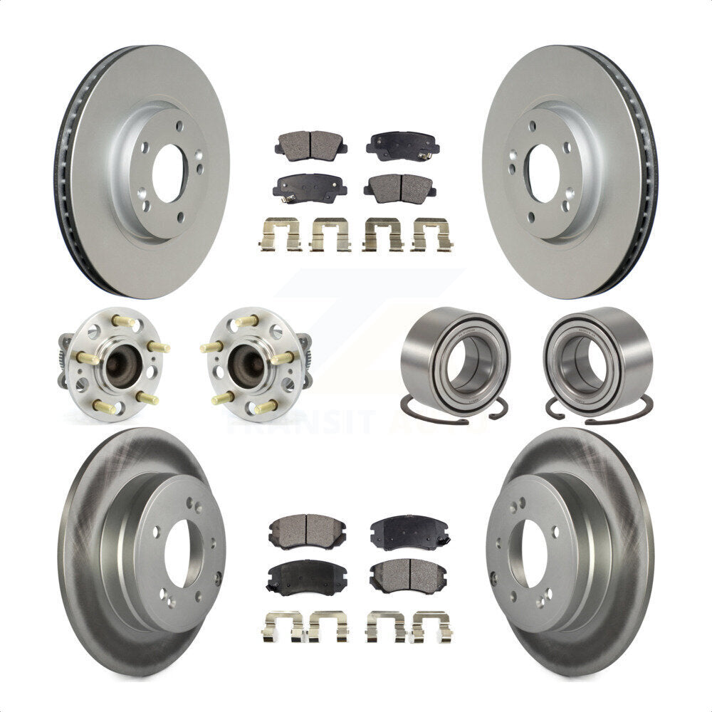 [Avant + Arrière] Kit de Roulement de roue pour 2010 Hyundai Sonata 3.3L KBB-107819 par Transit Auto