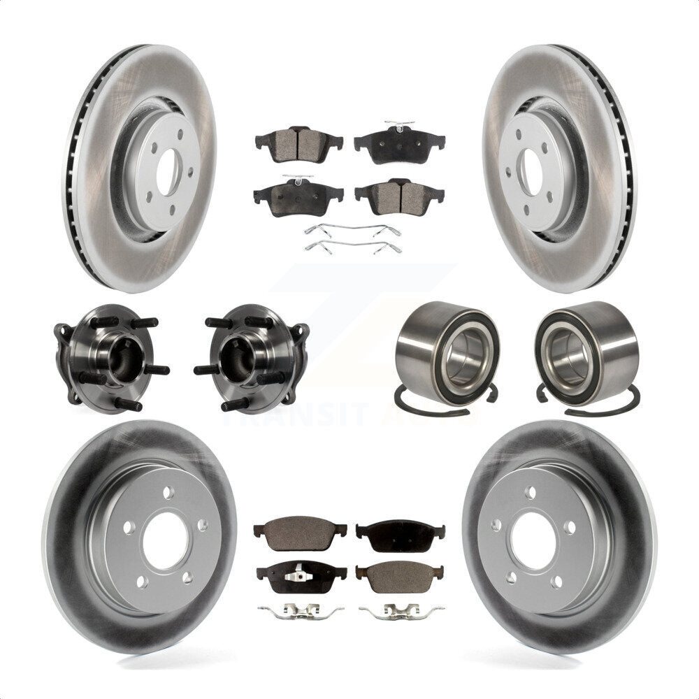 [Avant + Arrière] Kit de Roulement de roue pour Ford Focus sans Active Park Assist KBB-107847 par Transit Auto