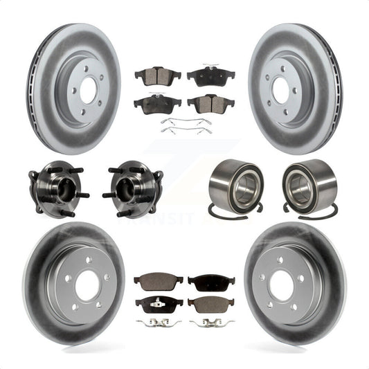 [Avant + Arrière] Kit de Roulement de roue pour 2013 Ford Focus ST sans Active Park Assist KBB-107848 par Transit Auto