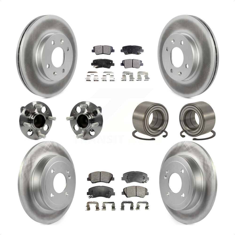 [Avant + Arrière] Kit de Roulement de roue pour 2012-2017 Hyundai Accent KBB-107852 par Transit Auto