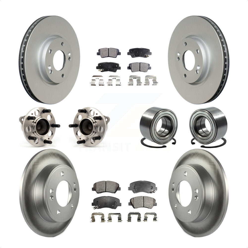 [Avant + Arrière] Kit de Roulement de roue pour 2015 Hyundai Veloster Tech RE FLEX SE KBB-107856 par Transit Auto
