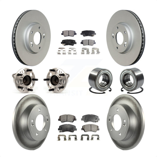 [Avant + Arrière] Kit de Roulement de roue pour 2015 Hyundai Veloster Tech RE FLEX SE KBB-107856 par Transit Auto