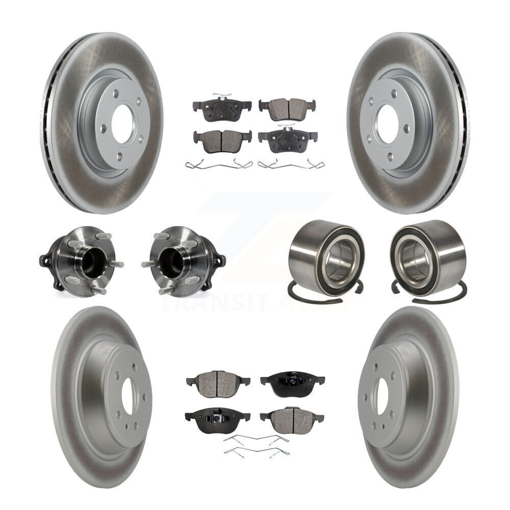 [Avant + Arrière] Kit de Roulement de roue pour 2017-2019 Ford Escape FWD avec 2.5L 1.5L sans Parking Assist KBB-107869