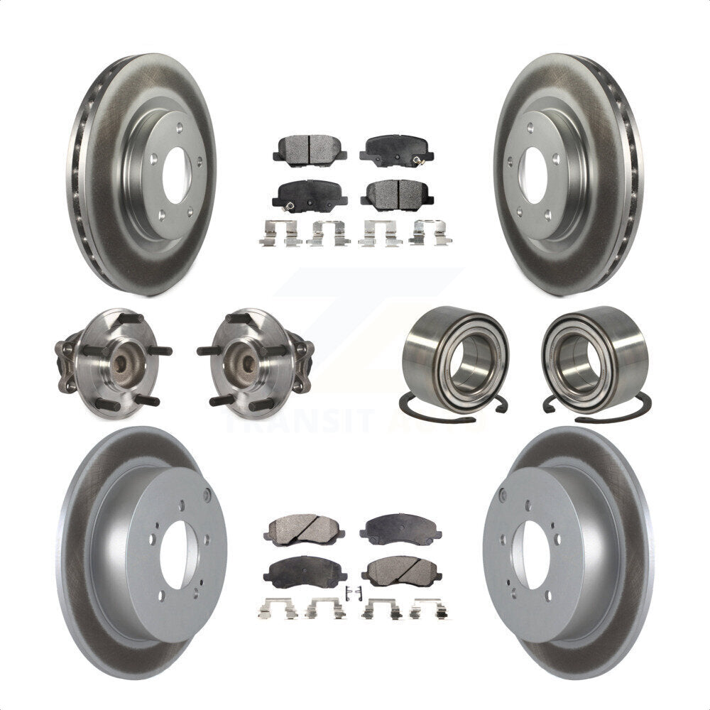 [Avant + Arrière] Kit de Roulement de roue pour 2013 Mitsubishi Outlander FWD avec 3.0L KBB-107892 par Transit Auto