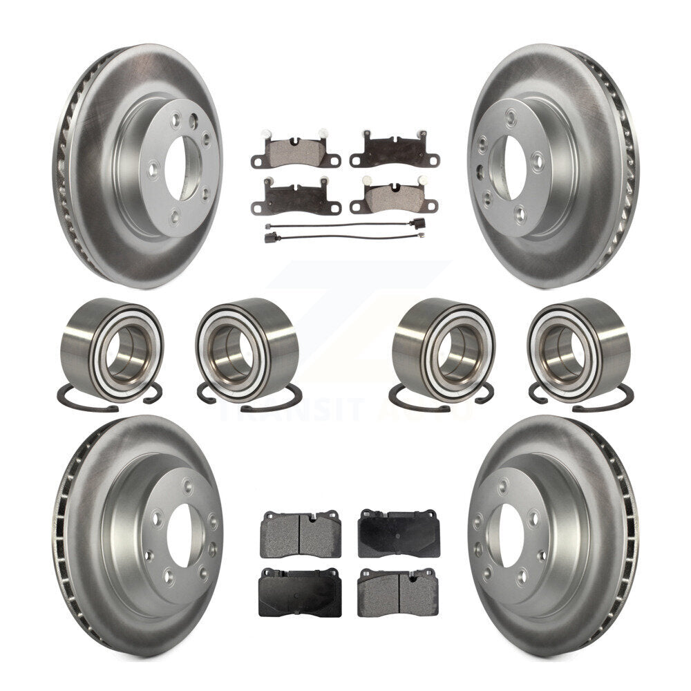 [Avant + Arrière] Kit de Roulement de roue pour 2011-2015 Volkswagen Touareg avec 330mm Diameter Rotor KBB-107958