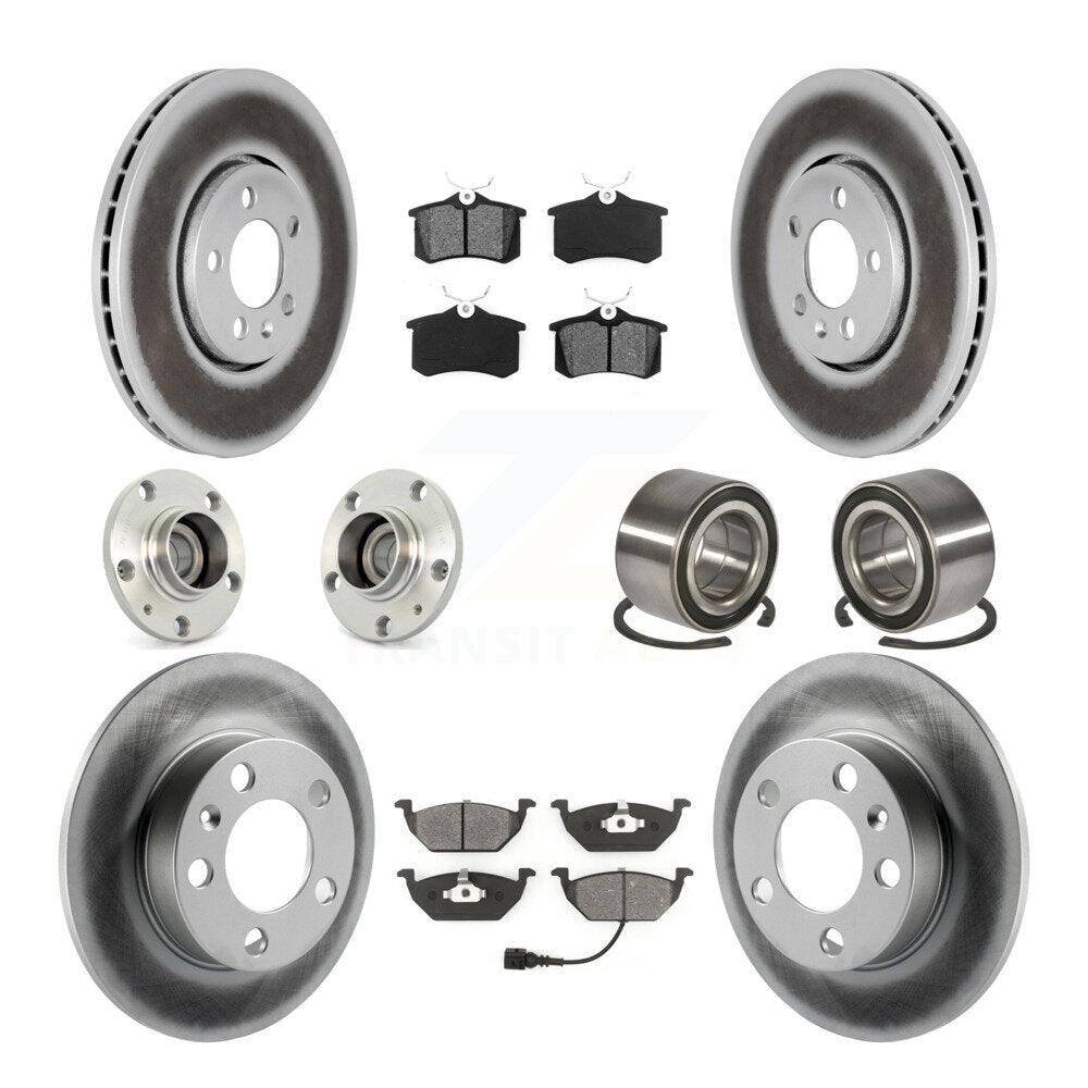 [Avant + Arrière] Kit de Roulement de roue pour 2000-2001 Volkswagen Golf 2.0L avec 288mm Diameter Rotor KBB-107967