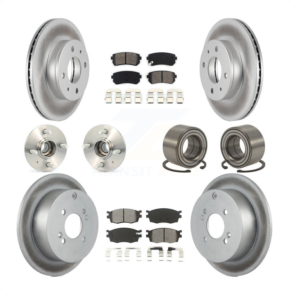 [Avant + Arrière] Kit de Roulement de roue pour 2006 Hyundai Accent Hatchback avec Non-ABS KBB-108000 par Transit Auto