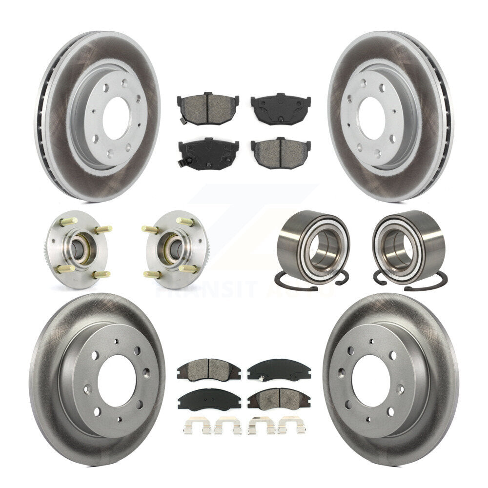 [Avant + Arrière] Kit de Roulement de roue pour 2005-2009 Kia Spectra Spectra5 4-Wheel ABS KBB-108006