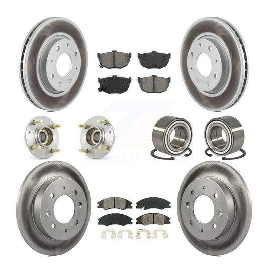 [Avant + Arrière] Kit de Roulement de roue pour 2005-2009 Kia Spectra Spectra5 4-Wheel ABS KBB-108006