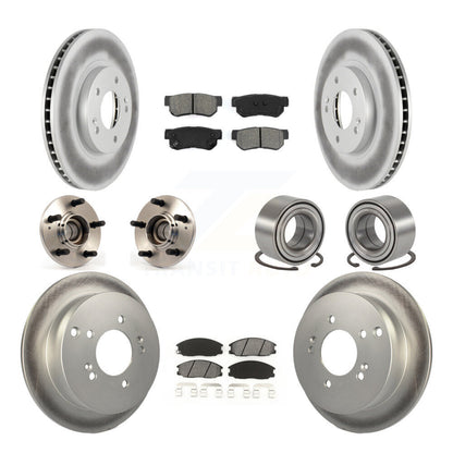 [Avant + Arrière] Kit de Roulement de roue pour 2001-2006 Hyundai Santa Fe FWD avec Non-ABS avec 294mm Diameter KBB-108008