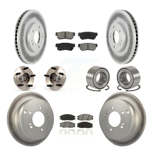 [Avant + Arrière] Kit de Roulement de roue pour 2001-2006 Hyundai Santa Fe FWD avec Non-ABS avec 294mm Diameter KBB-108008
