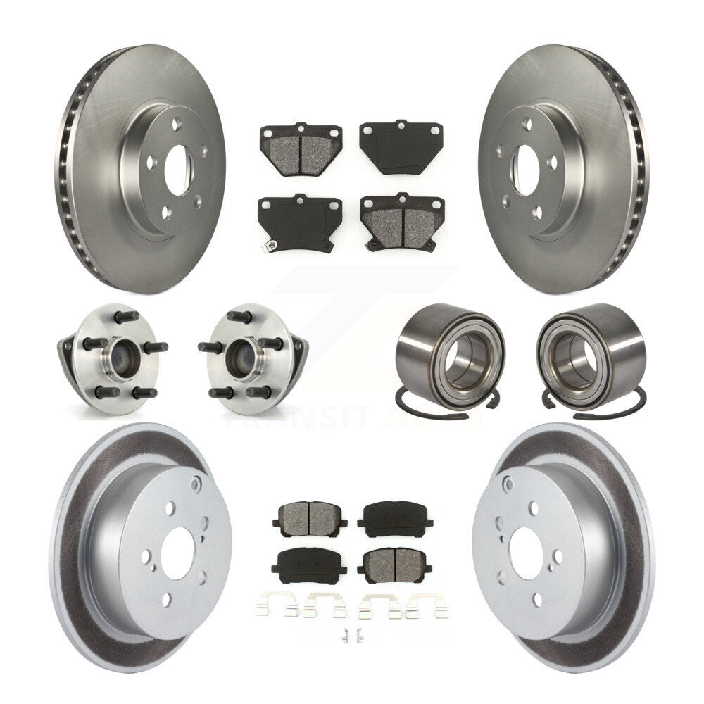 [Avant + Arrière] Kit de Roulement de roue pour Toyota Matrix Pontiac Vibe FWD avec Non-ABS KBB-108012