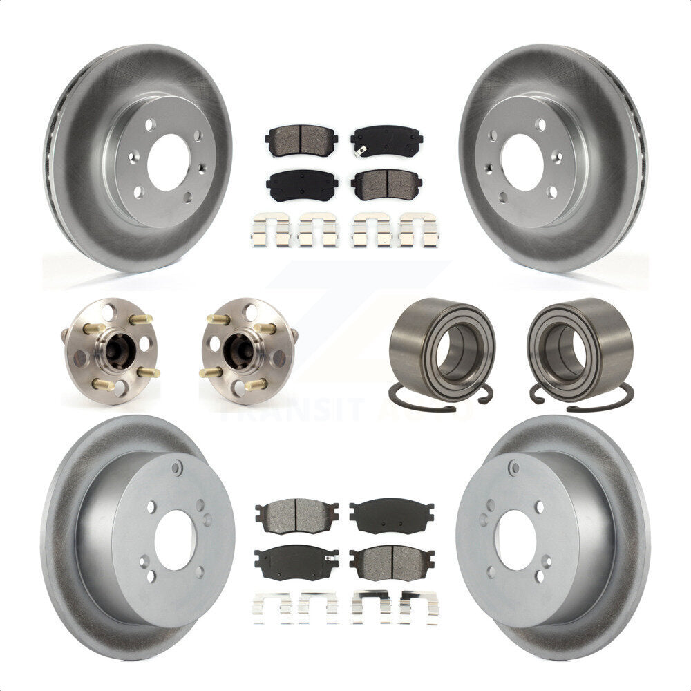 [Avant + Arrière] Kit de Roulement de roue pour Hyundai Accent Kia Rio Rio5 Non-ABS KBB-108061 par Transit Auto