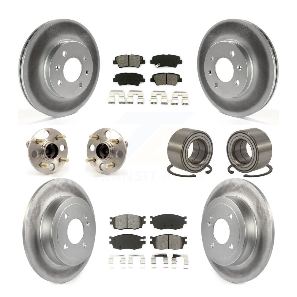 [Avant + Arrière] Kit de Roulement de roue pour 2011 Hyundai Accent Non-ABS KBB-108062