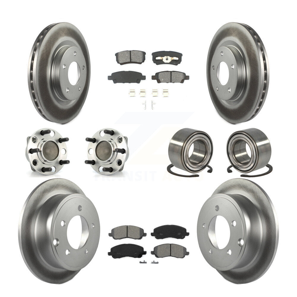 [Avant + Arrière] Kit de Roulement de roue pour 2007 Dodge Caliber FWD avec Drum rear brakes Non-ABS avec 294mm Diameter KBB-108069