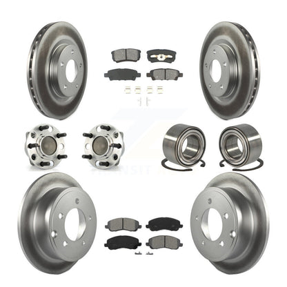[Avant + Arrière] Kit de Roulement de roue pour 2007 Dodge Caliber FWD avec Drum rear brakes Non-ABS avec 294mm Diameter KBB-108069
