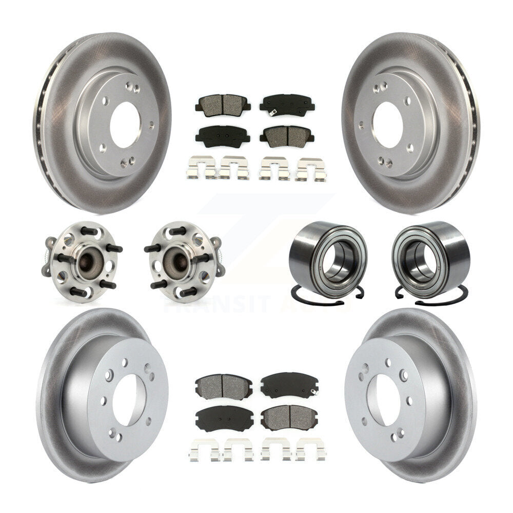 [Avant + Arrière] Kit de Roulement de roue pour 2010 Hyundai Elantra Sedan avec 4-Wheel ABS From 03 23 10 KBB-108081