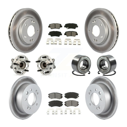 [Avant + Arrière] Kit de Roulement de roue pour 2010 Hyundai Elantra Sedan avec 4-Wheel ABS From 03 23 10 KBB-108081