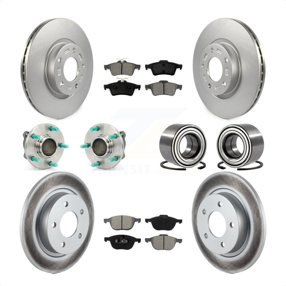[Avant + Arrière] Kit de Roulement de roue pour 2005 Mazda 3 2.3L avec Non-ABS From 01 05 KBB-108099 par Transit Auto