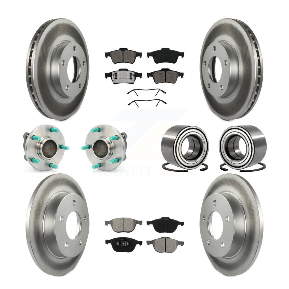 [Avant + Arrière] Kit de Roulement de roue pour 2005 Mazda 3 2.0L avec Non-ABS From 01 05 KBB-108101 par Transit Auto