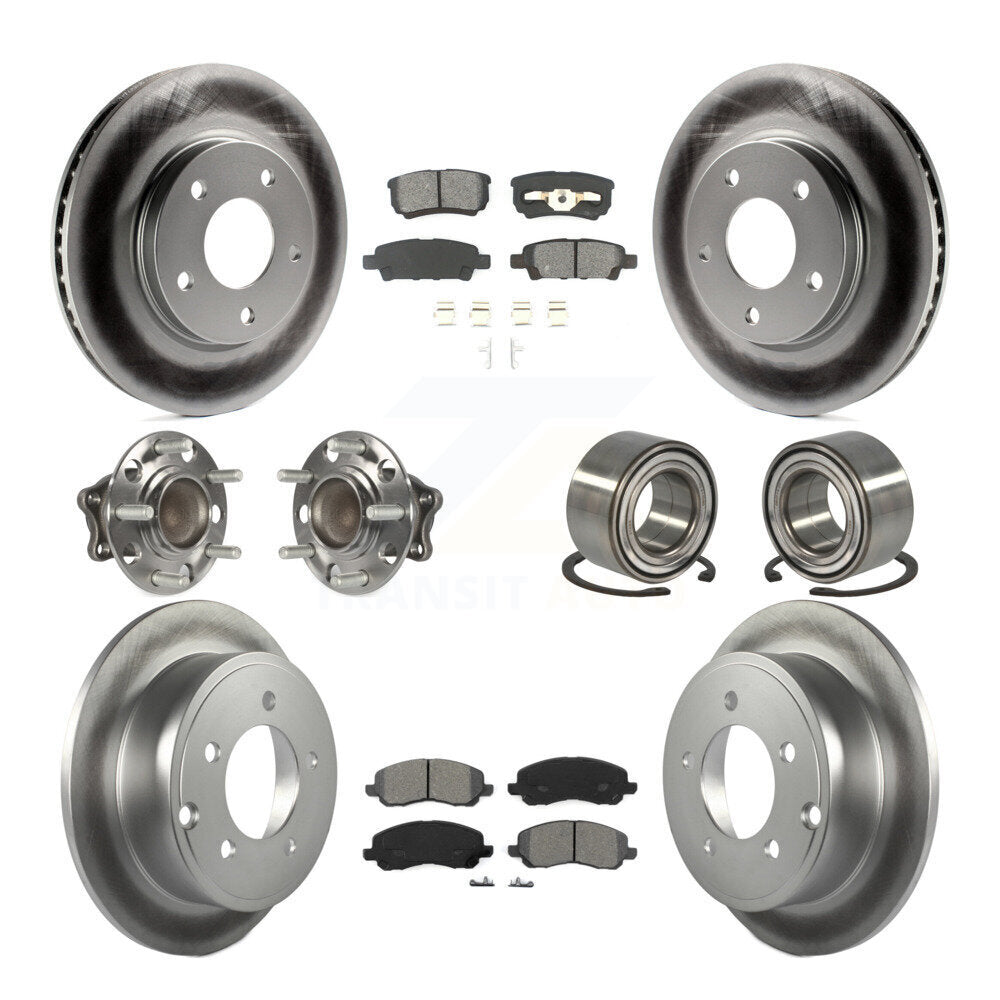 [Avant + Arrière] Kit de Roulement de roue pour 2008-2009 Mitsubishi Lancer DE avec FWD Non-ABS KBB-108113