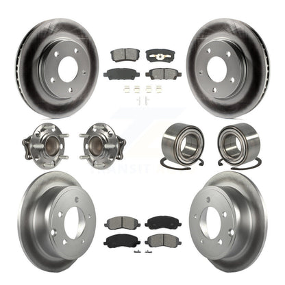 [Avant + Arrière] Kit de Roulement de roue pour 2008-2009 Mitsubishi Lancer DE avec FWD Non-ABS KBB-108113