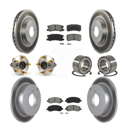 [Avant + Arrière] Kit de Roulement de roue pour 2011 Mitsubishi Outlander FWD avec 3.0L sans 7 Passenger Seating KBB-108126