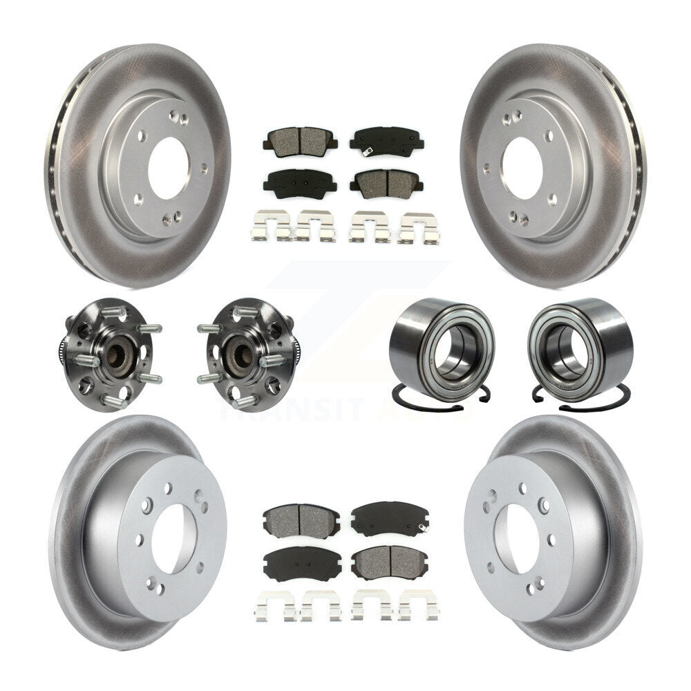 [Avant + Arrière] Kit de Roulement de roue pour 2010 Hyundai Elantra Sedan avec Non-ABS From 03 23 10 KBB-108139