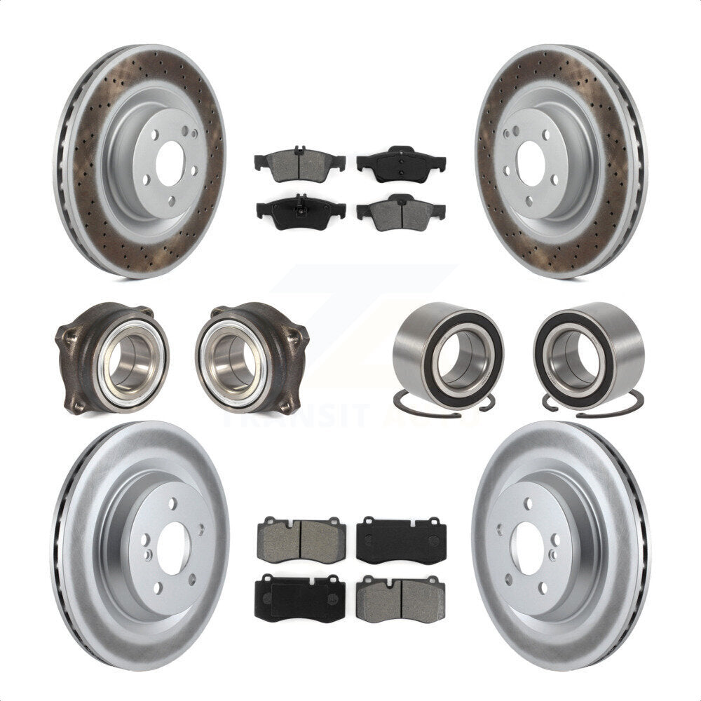 [Avant + Arrière] Kit de Roulement de roue pour 2009 Mercedes-Benz S450 sans Sport Package KBB-108143 par Transit Auto