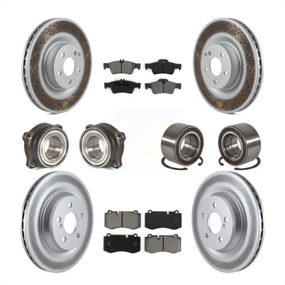 [Avant + Arrière] Kit de Roulement de roue pour Mercedes-Benz S550 CL550 S350 KBB-108145 par Transit Auto