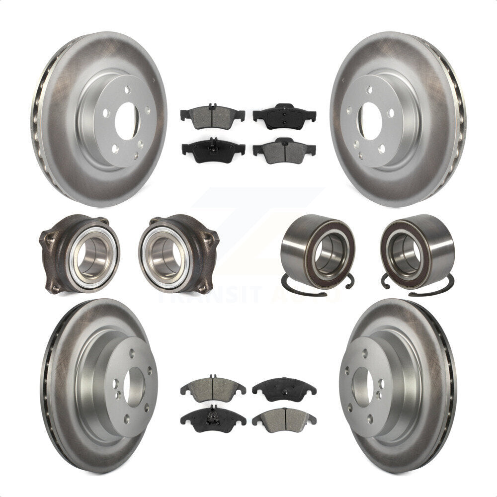 [Avant + Arrière] Kit de Roulement de roue pour Mercedes-Benz E350 E400 avec 322mm Diameter Rotor KBB-108146 par Transit Auto