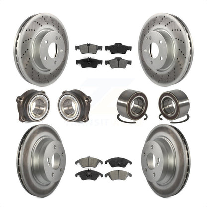 [Avant + Arrière] Kit de Roulement de roue pour Mercedes-Benz E350 E400 avec 322mm Diameter Rotor KBB-108148 par Transit Auto
