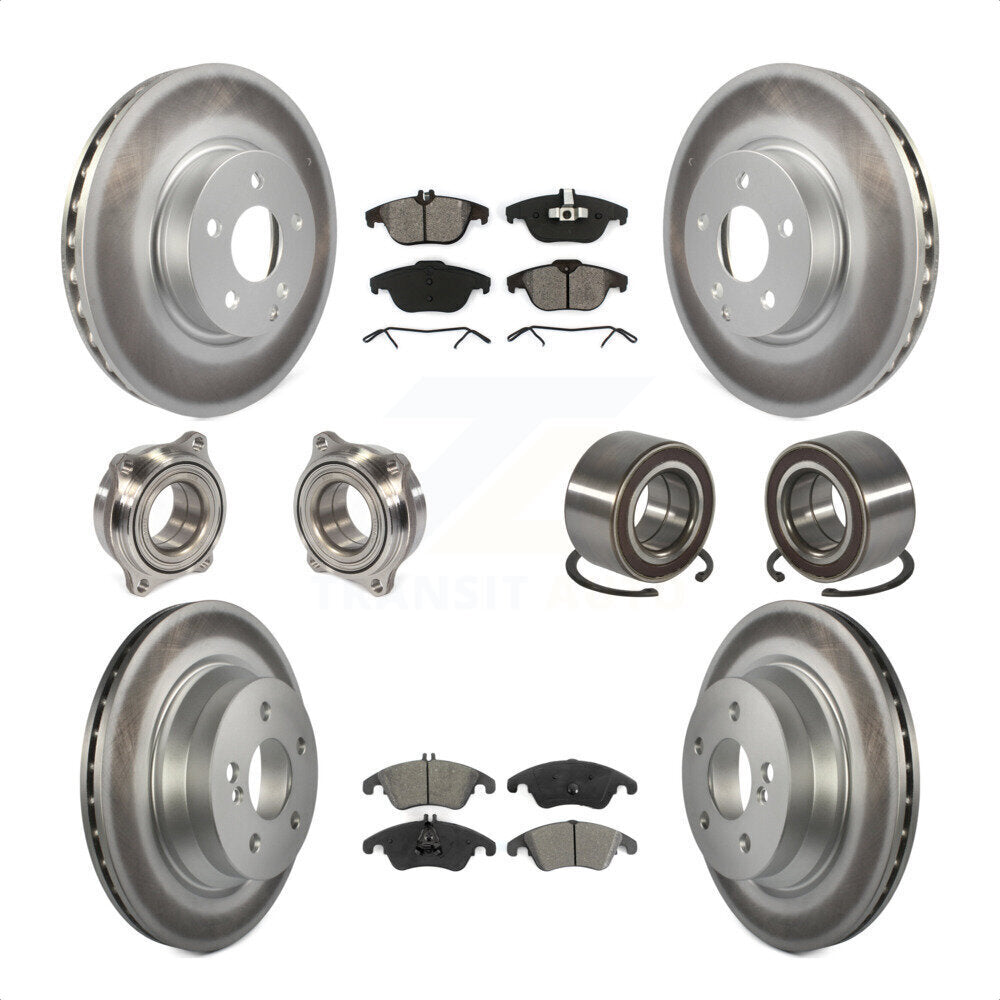 [Avant + Arrière] Kit de Roulement de roue pour 2014 Mercedes-Benz E350 Convertible Coupe avec 322mm Diameter Rotor KBB-108152 par Transit Auto