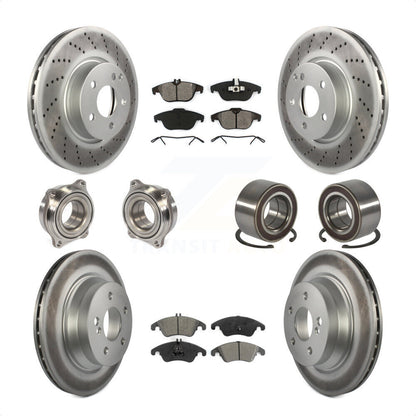 [Avant + Arrière] Kit de Roulement de roue pour 2014 Mercedes-Benz E350 Convertible Coupe avec 322mm Diameter Rotor KBB-108154 par Transit Auto