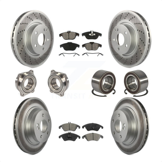 [Avant + Arrière] Kit de Roulement de roue pour 2014 Mercedes-Benz E350 Convertible Coupe avec 322mm Diameter Rotor KBB-108154 par Transit Auto