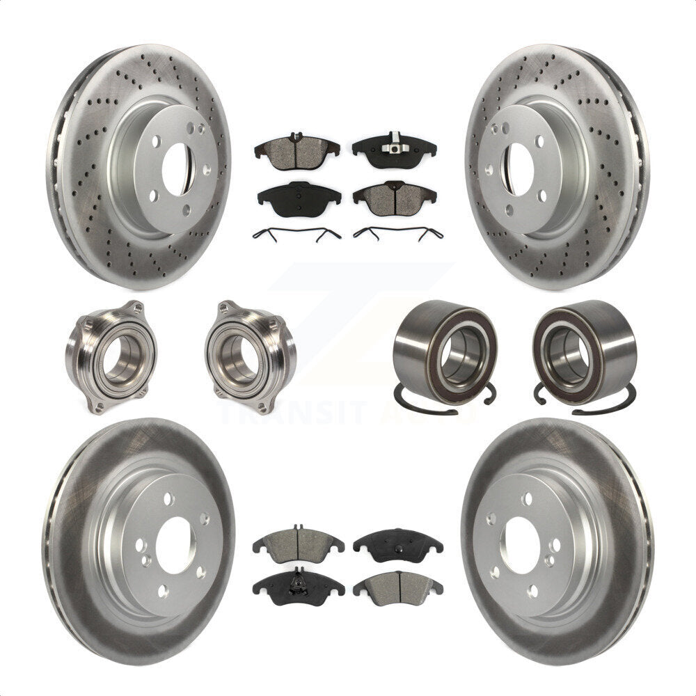 [Avant + Arrière] Kit de Roulement de roue pour Mercedes-Benz E350 C300 C350 KBB-108155 par Transit Auto