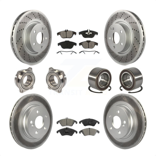 [Avant + Arrière] Kit de Roulement de roue pour Mercedes-Benz E350 C300 C350 KBB-108155 par Transit Auto