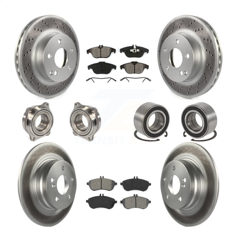 [Avant + Arrière] Kit de Roulement de roue pour 2010 Mercedes-Benz C300 C250 AWD KBB-108157 par Transit Auto