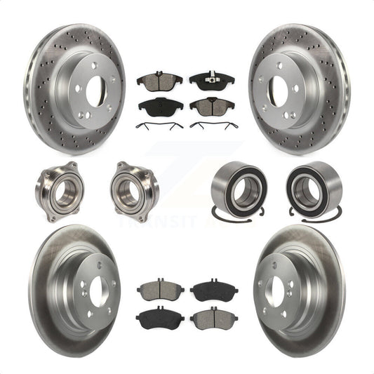[Avant + Arrière] Kit de Roulement de roue pour 2010 Mercedes-Benz C300 C250 AWD KBB-108157 par Transit Auto