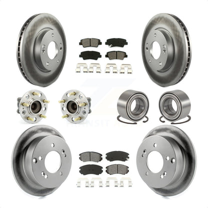 [Avant + Arrière] Kit de Roulement de roue pour 2010 Hyundai Sonata 2.4L KBB-108169 par Transit Auto