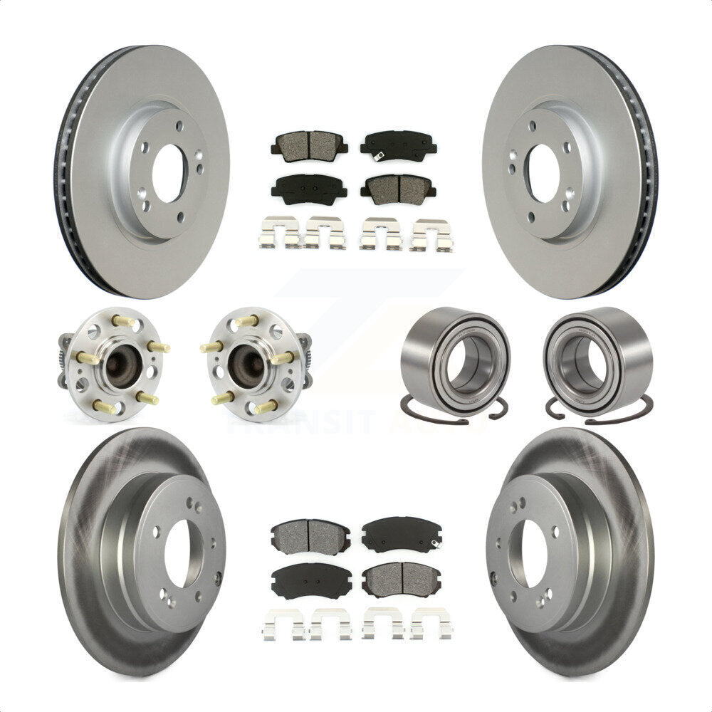 [Avant + Arrière] Kit de Roulement de roue pour 2010 Hyundai Sonata 3.3L KBB-108174 par Transit Auto