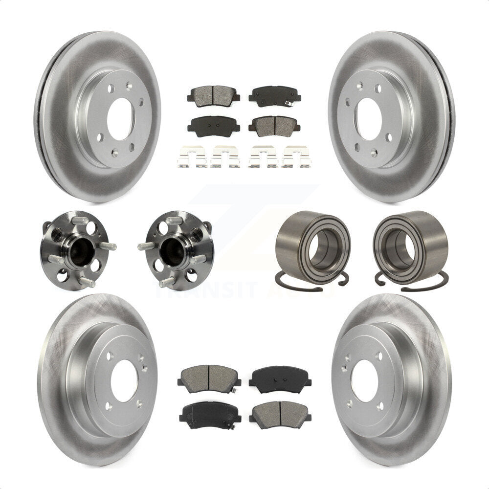 [Avant + Arrière] Kit de Roulement de roue pour 2012-2017 Hyundai Accent KBB-108205 par Transit Auto