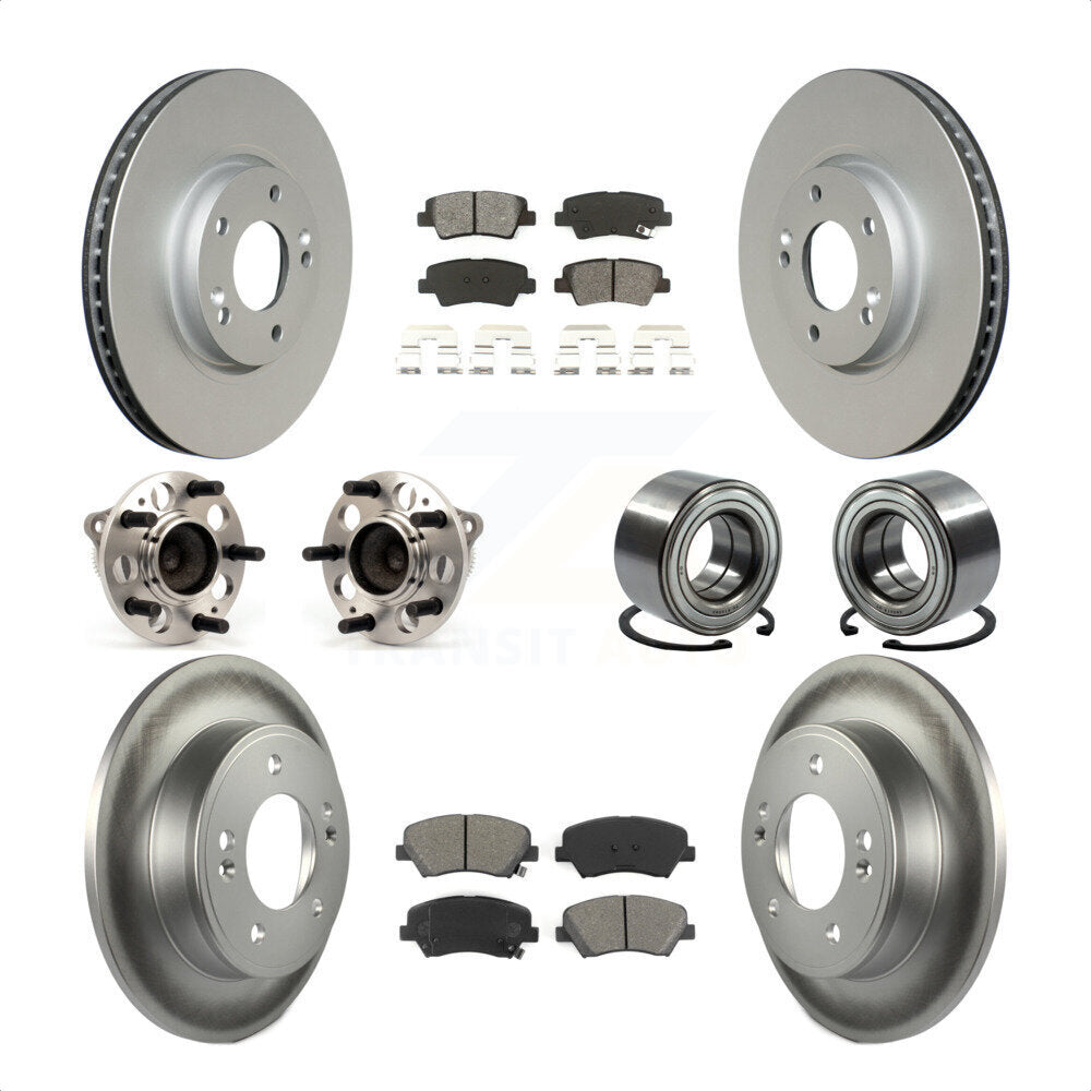 [Avant + Arrière] Kit de Roulement de roue pour 2015 Hyundai Veloster Tech RE FLEX SE KBB-108210 par Transit Auto