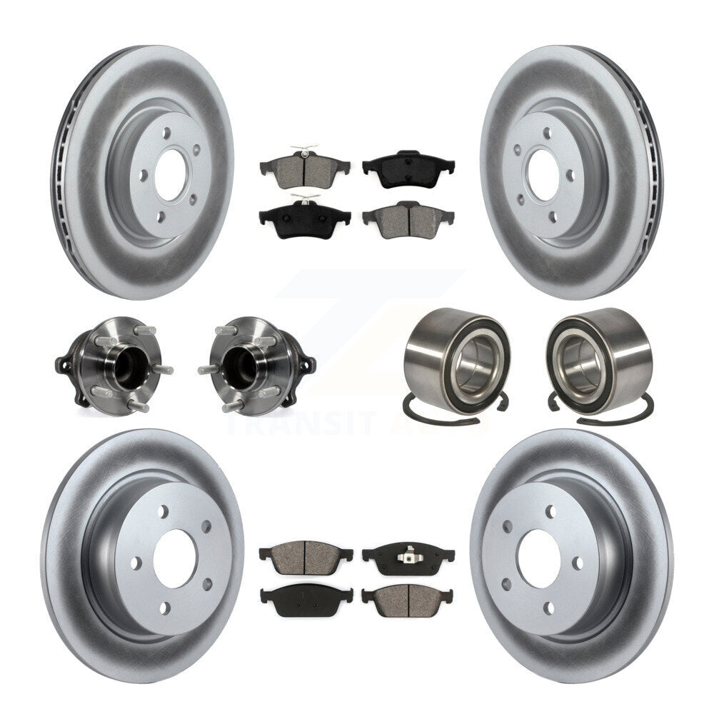 [Avant + Arrière] Kit de Roulement de roue pour 2013-2016 Ford Escape FWD avec 2.0L sans Parking Assist KBB-108214